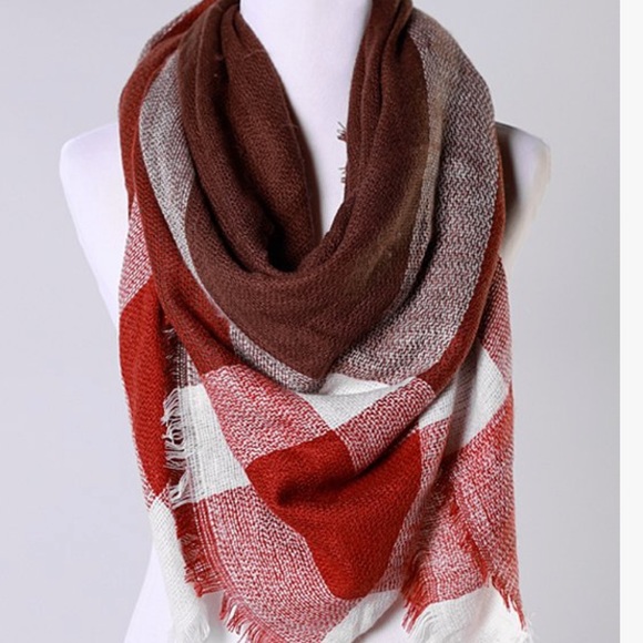 BOGO New Funky Monkey Plaid Blanket Scarf - Picture 2 of 2